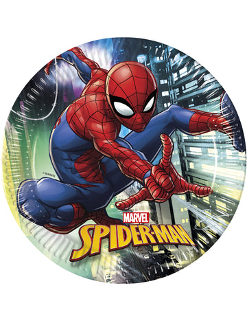 8 farfurii din carton Spiderman™ 23 cm 