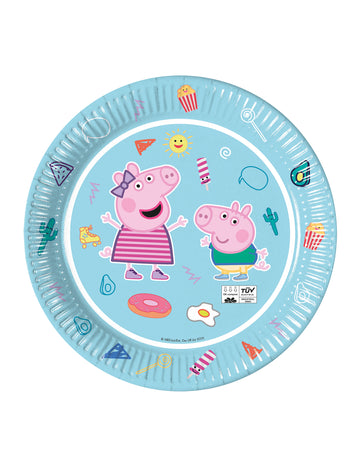 8 Peppa Pig Bleues 23 de plăci de carton cm