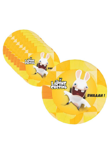 8 plăci de hârtie Raving Rabbides 23 cm
