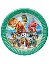 8 Assiettes en carton Pat patrouille™ Dino movie 23 cm
