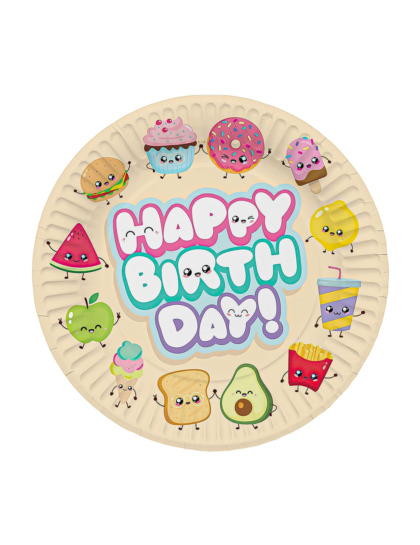 8 farfurii Kawaii Party 23 cm