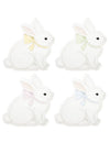 Assiettes en carton Mon Lapin pour fête multicolores pastel