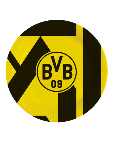 8 plăci rotunde de carton Borussia Dortmund 23 cm