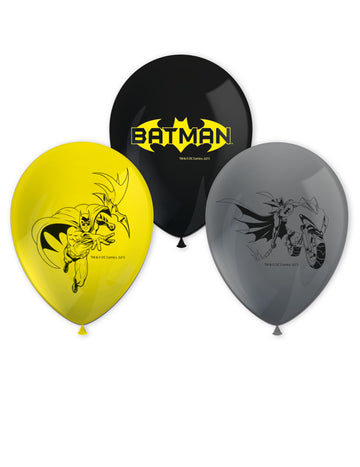 8 baloane de latex Batman 26 cm