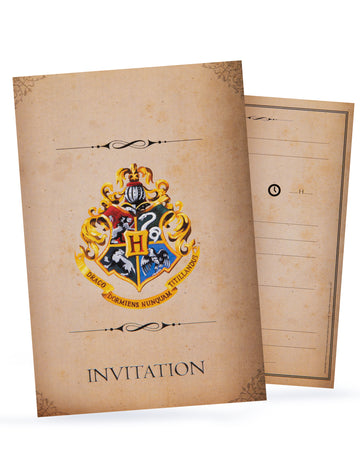 8 cărți de invitație cu plicuri Harry Potter 10x16cm