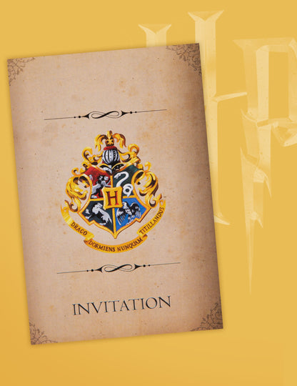 8 cărți de invitație cu plicuri Harry Potter 10x16cm