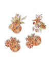 8 confetti Cottage Living din lemn culoarea pământului ars 4 - 5 cm