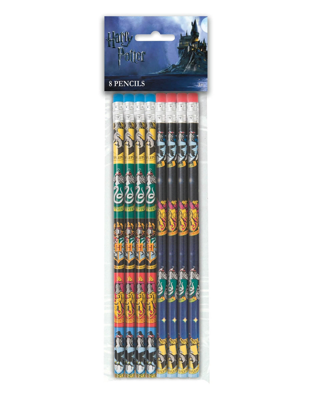 Vedere a ambalajului celor 8 creioane Harry Potter