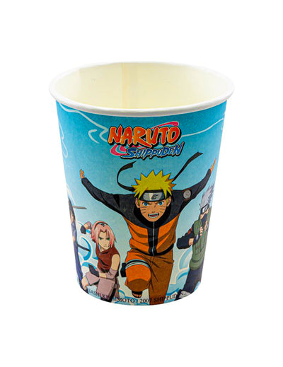 8 pahare din carton Naruto Shippuden™ 250 ml