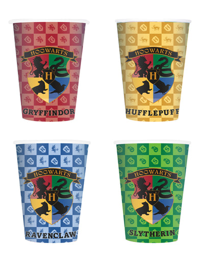 8 Pahare din carton Harry Potter™ Case 266 ml