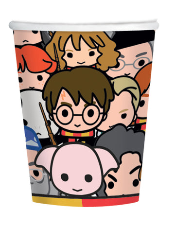 8 pahare din carton kawaii Harry Potter™ 250 ml 