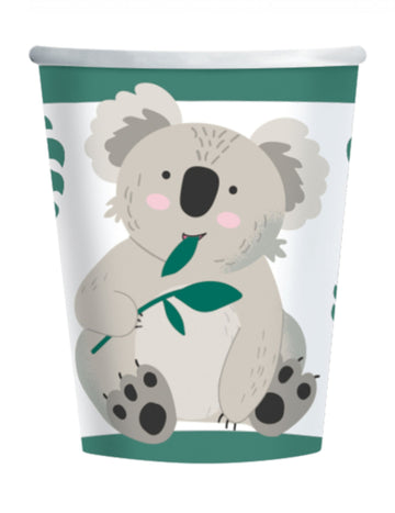 8 cupe de carton koala 250 ml