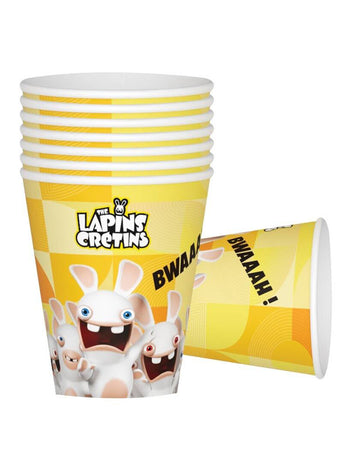 8 cupe de carton Rabbids 200 ml