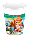 8 Gobelets en carton Pat patrouille™ Dino movie 200 ml