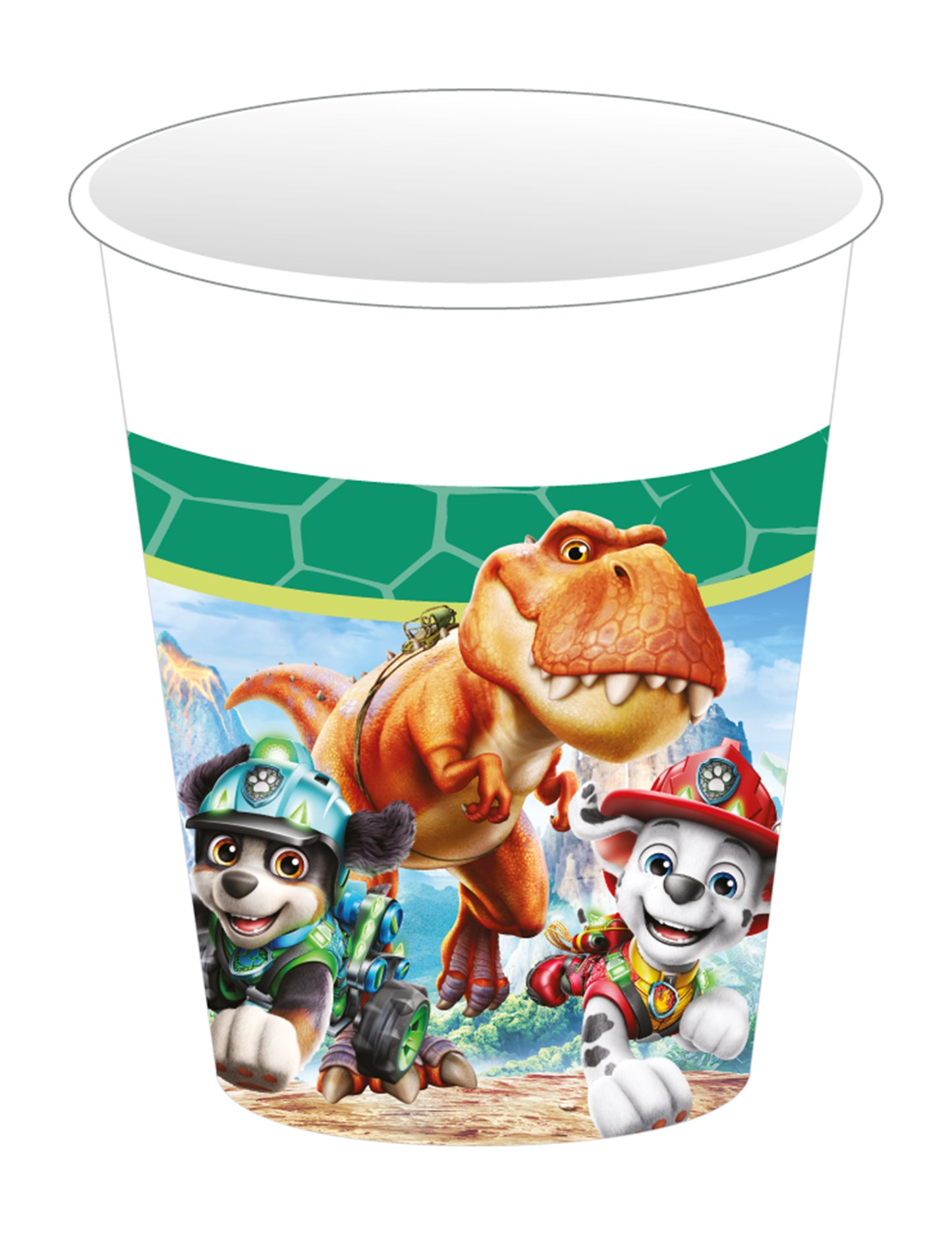 8 Gobelets en carton Pat patrouille™ Dino movie 200 ml