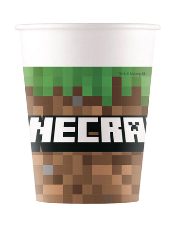 8 căni de hârtie 200 ml Minecraft