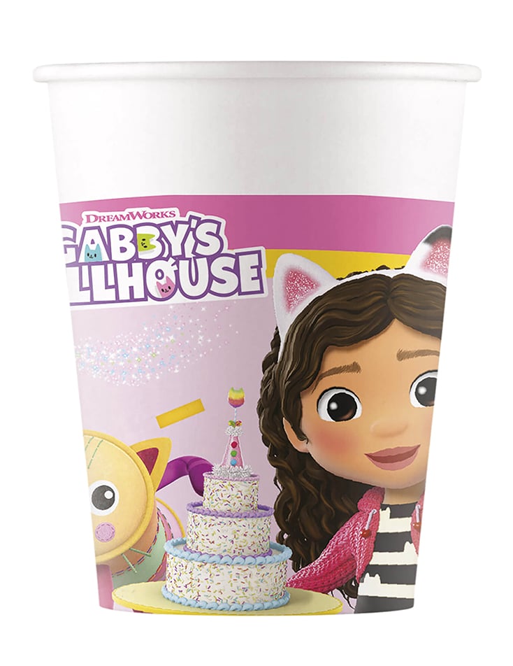 8 cupe Gabby și Magic House 200 ml