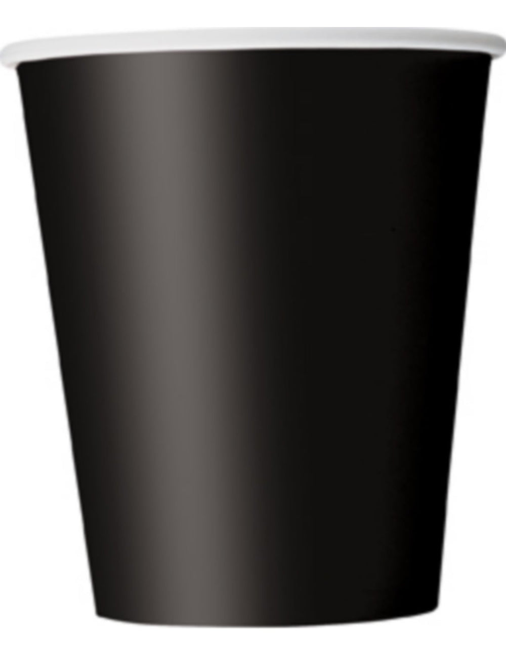 Gobelets en carton pour fête noirs 210 ml