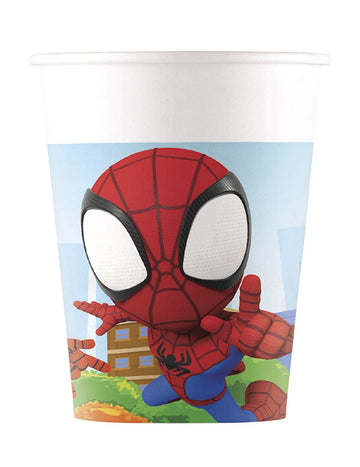 8 cupe spidey și prietenii săi de 200 ml