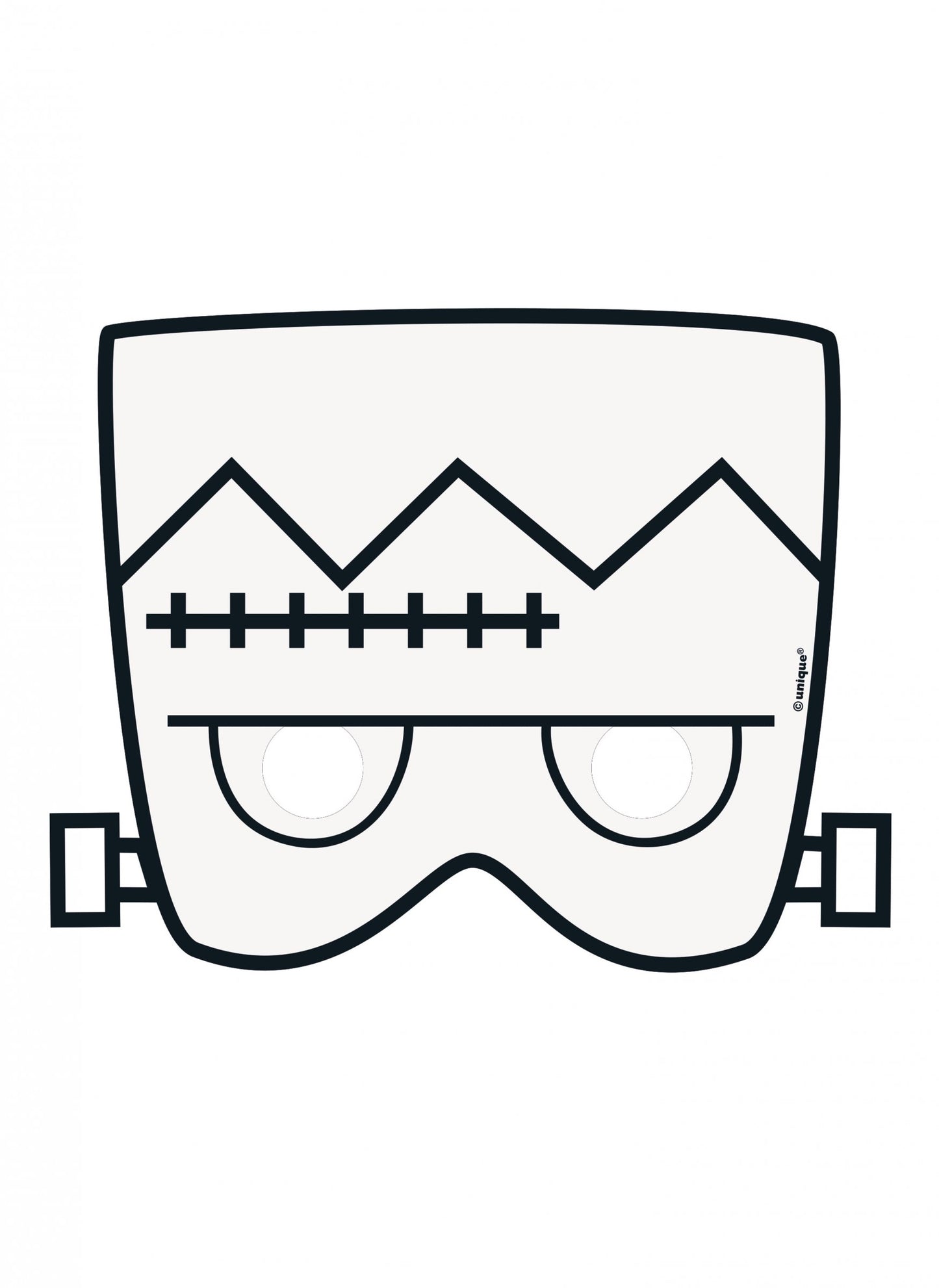 8 măști de hârtie de Halloween de colorat, o activitate creativă pentru copii