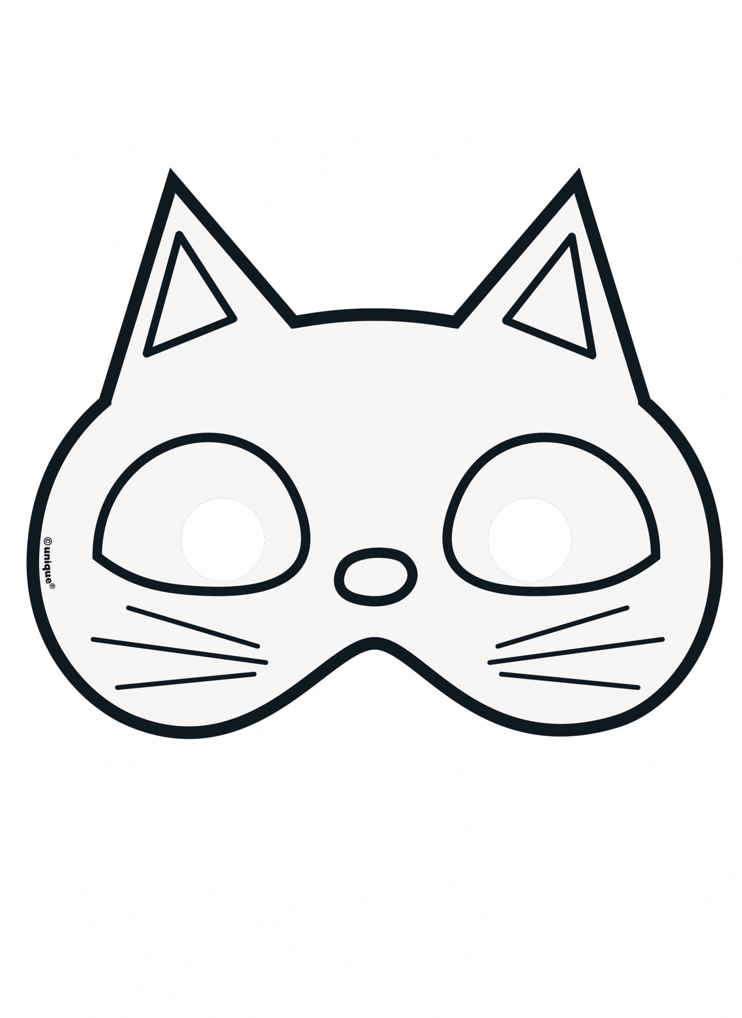 8 măști de hârtie de Halloween de colorat, o activitate creativă pentru copii