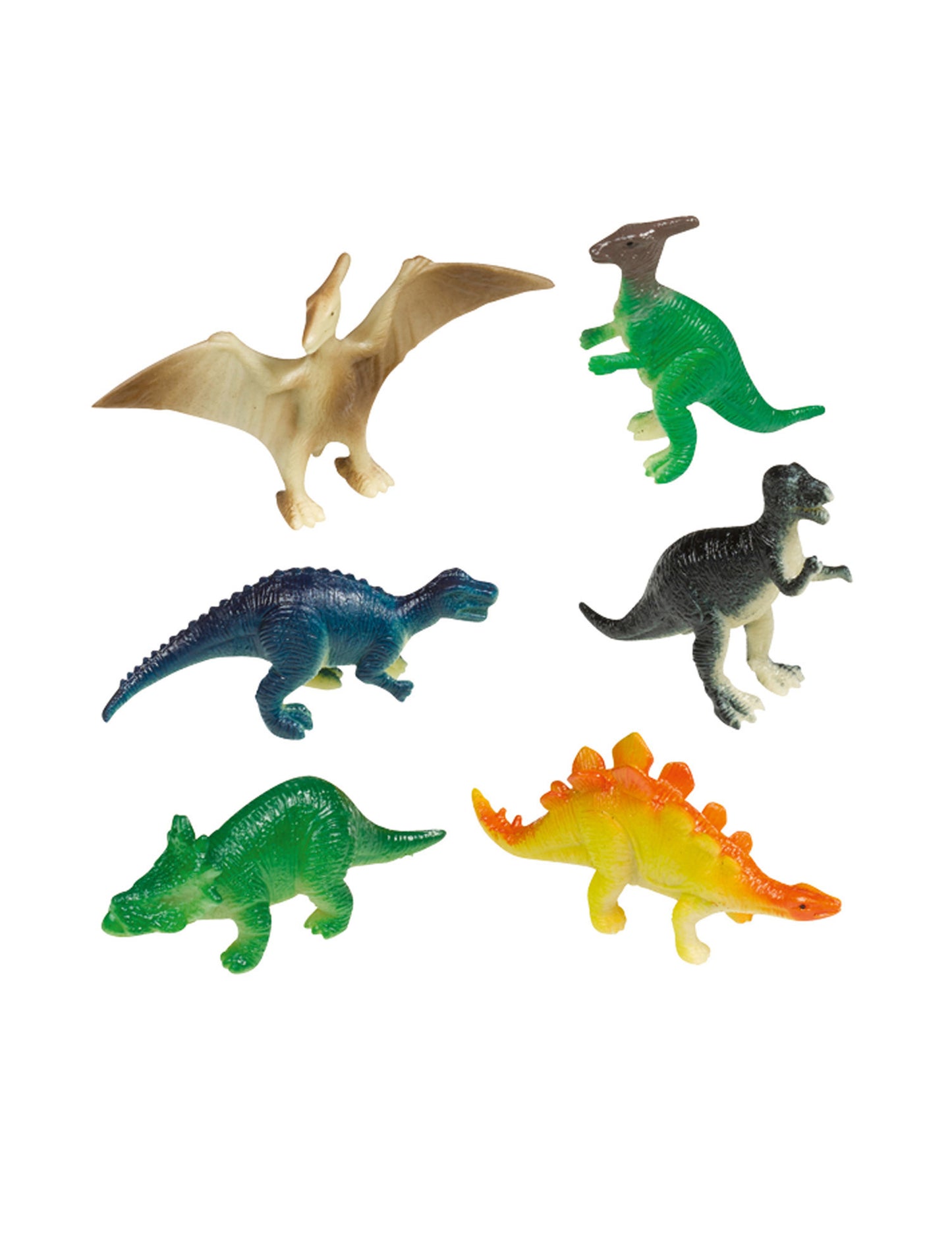 8 mini figurines grands dinosaures en plastique pour pinata