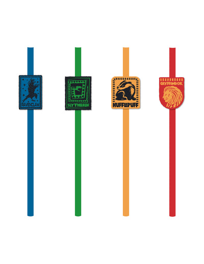 8 Paie de hârtie Harry Potter™ cu decorul Caselor