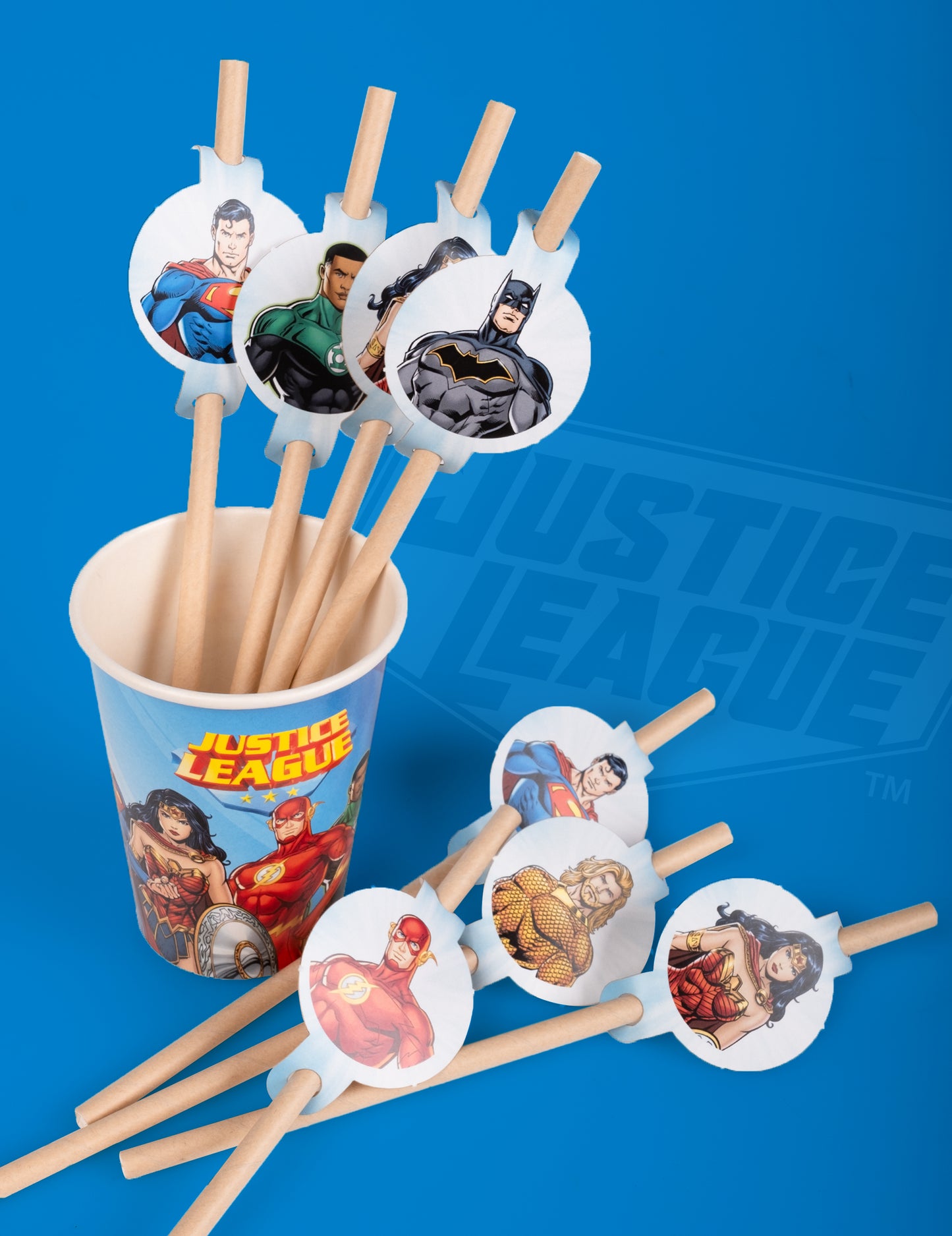 8 paie medalion din carton de 20 cm Justice League™