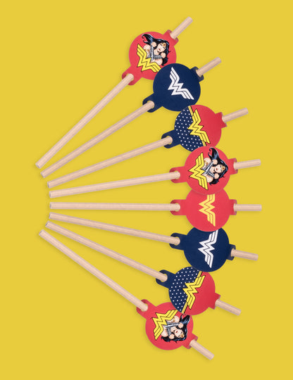 8 paie medalion din carton Wonder Woman™ de 20 cm