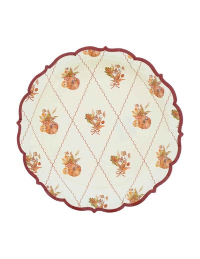 8 Farfurii mici din carton Cottage Living 18 cm