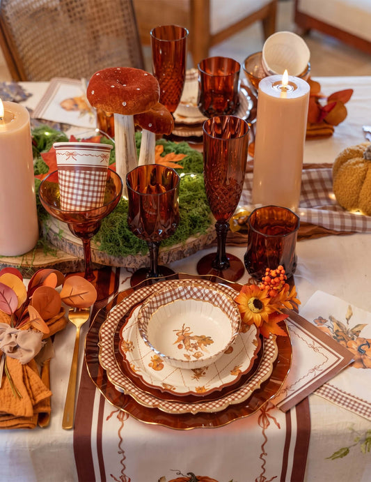 8 Farfurii mici din carton Cottage Living 18 cm