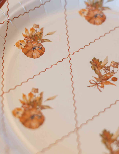 8 Farfurii mici din carton Cottage Living 18 cm