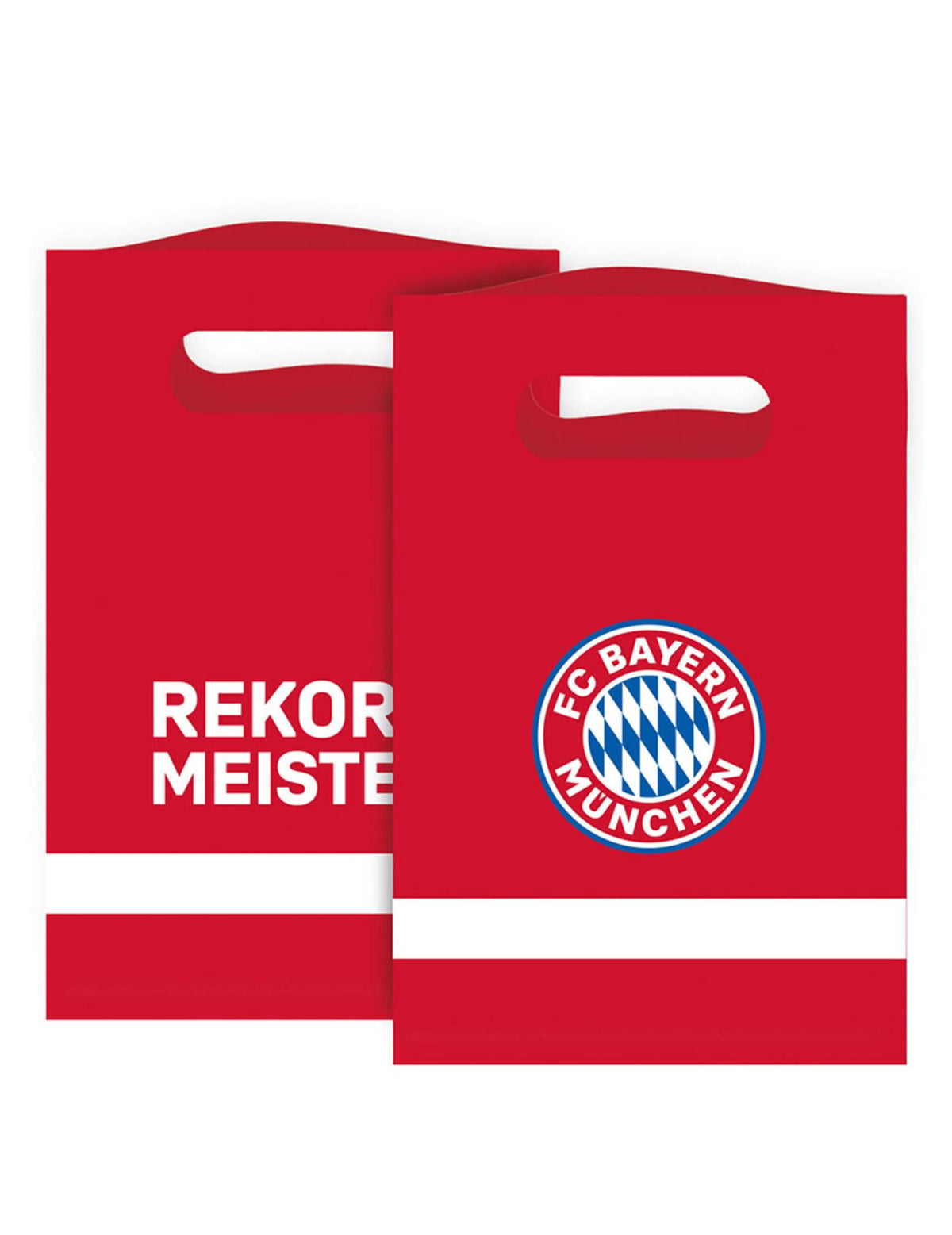Punguțe cadou FC Bayern Munich pentru copil roșii cu logo oficial