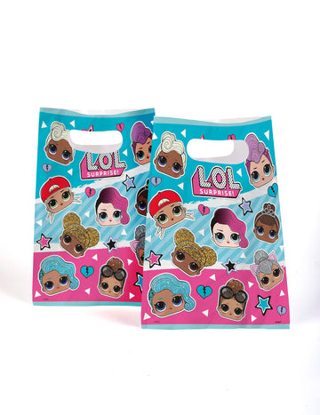 Sacs à cadeaux LOL Surprise pour enfant bleu et rose avec personnages