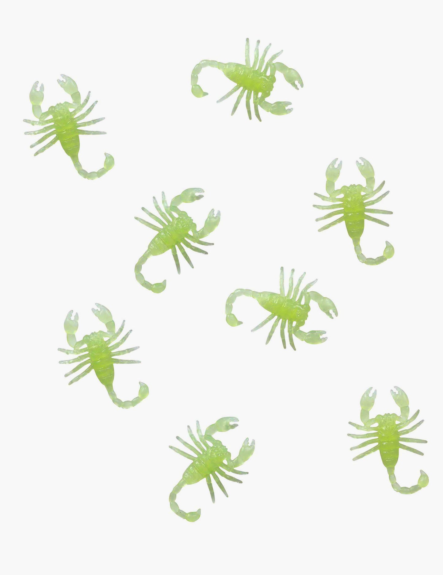 8 Scorpioni Fosforescenți 5 cm