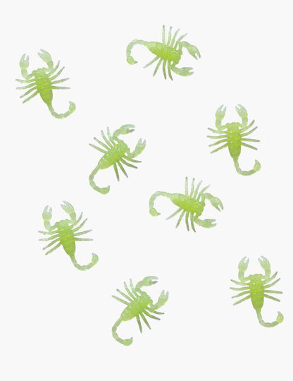 8 Scorpioni Fosforescenți 5 cm