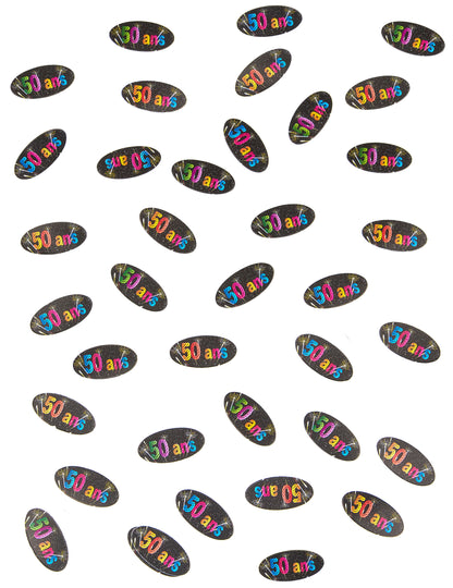 80 tabel confetti tabel de hârtie 50 de ani artificii 4 x 2 cm
