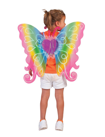 Aripi de inimă multicolore 60 x 54 cm