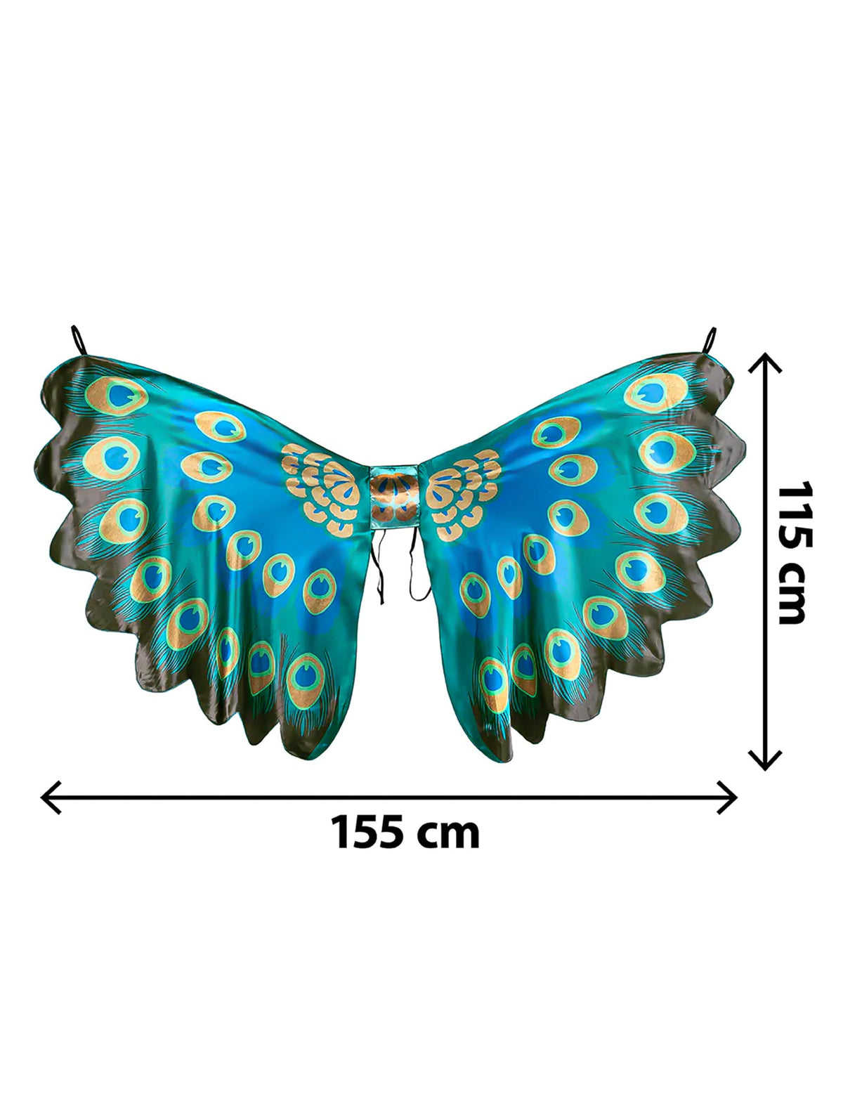 Aripi de păun 155 cm pentru adulți