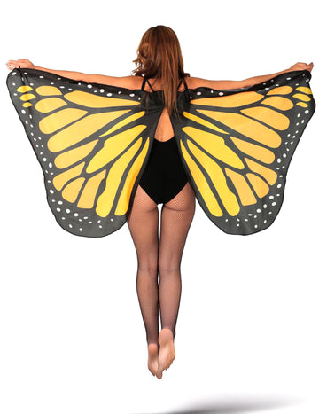 Aripă de fluture portocaliu 170 x 80 cm adult