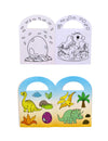 Album de colorat cu stickere dinozaur