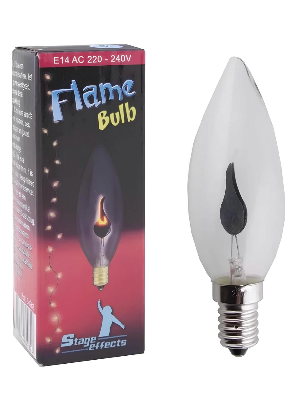 Ampoule effet flamme pour décoration culot E14 avec filament vacillant