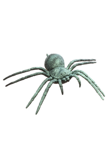 Păianjen de plastic verde iridescent 23 cm