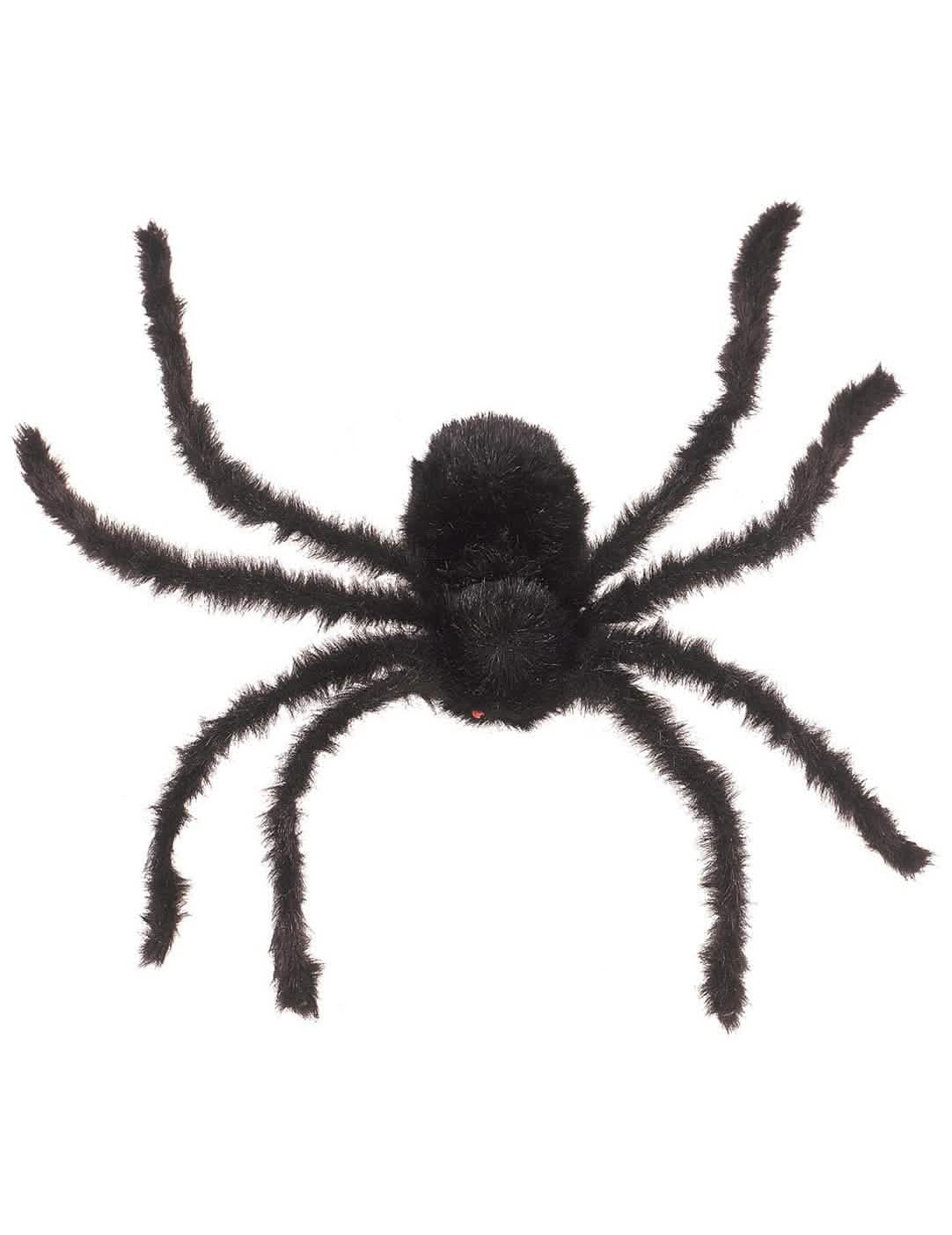 Păianjen uriaș modelabil halloween pentru decor negru, păros