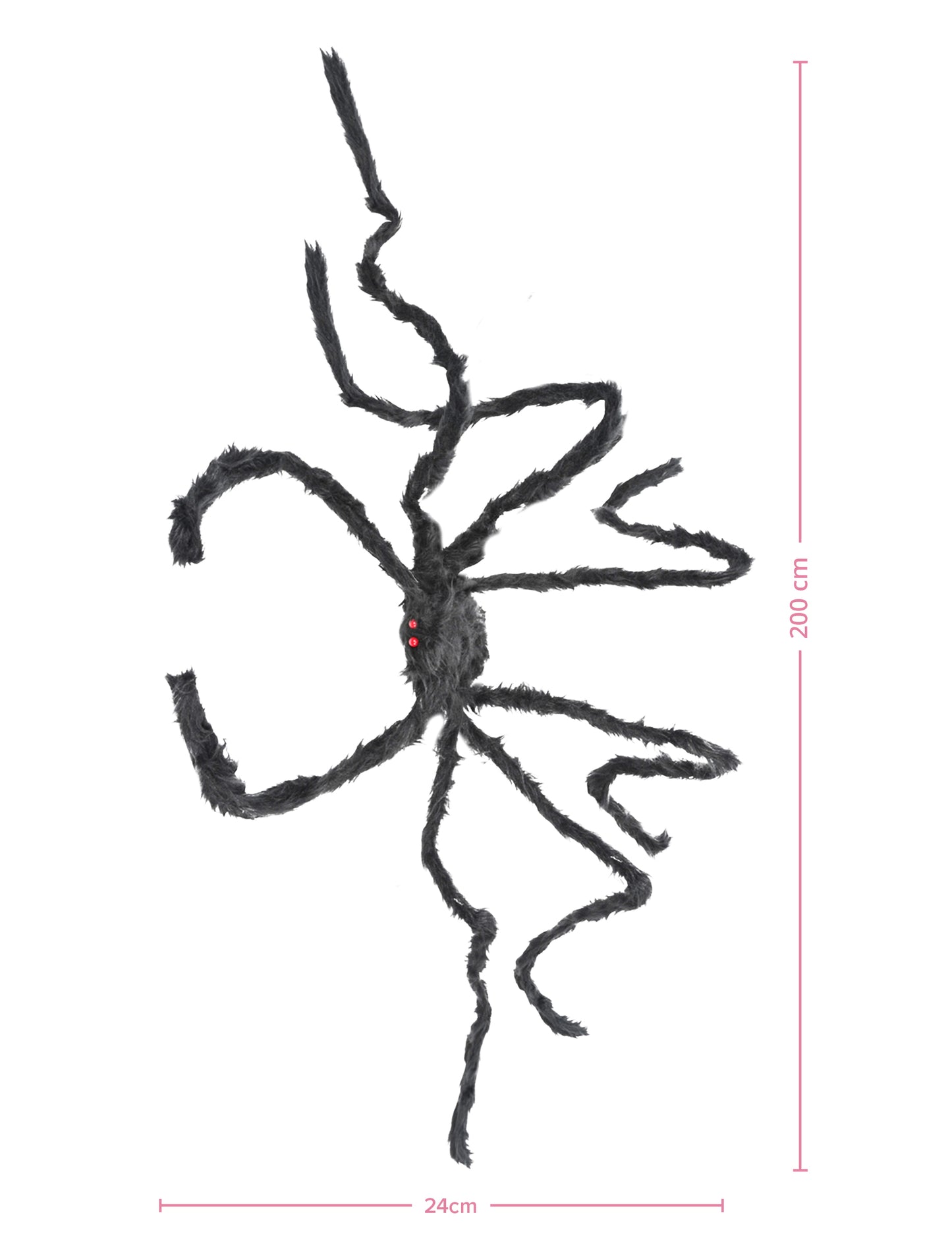 Păianjen Giant păianjen negru 2 m x 24 cm