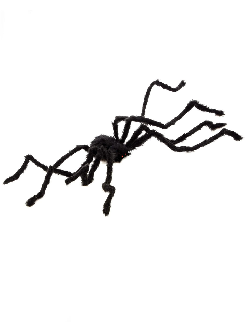 Păianjen păros halloween pentru decorațiune neagră cu ochi roșii