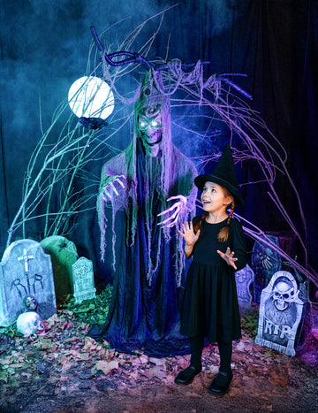 Arborele bântuit a articulat lumină și sunet de 2 m Halloween