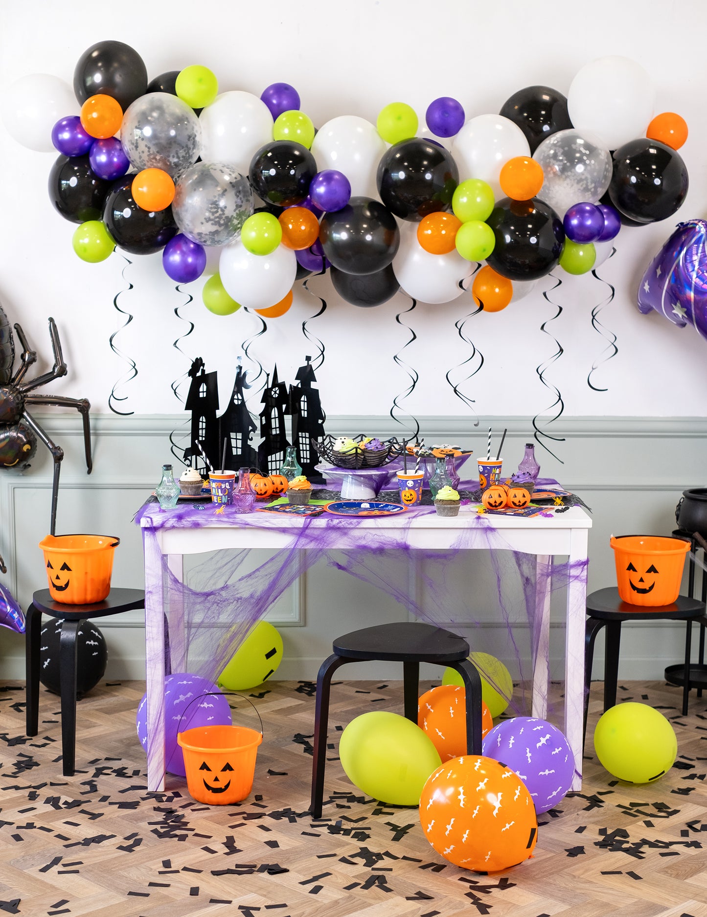 Arca de 70 de baloane de 4m de Halloween