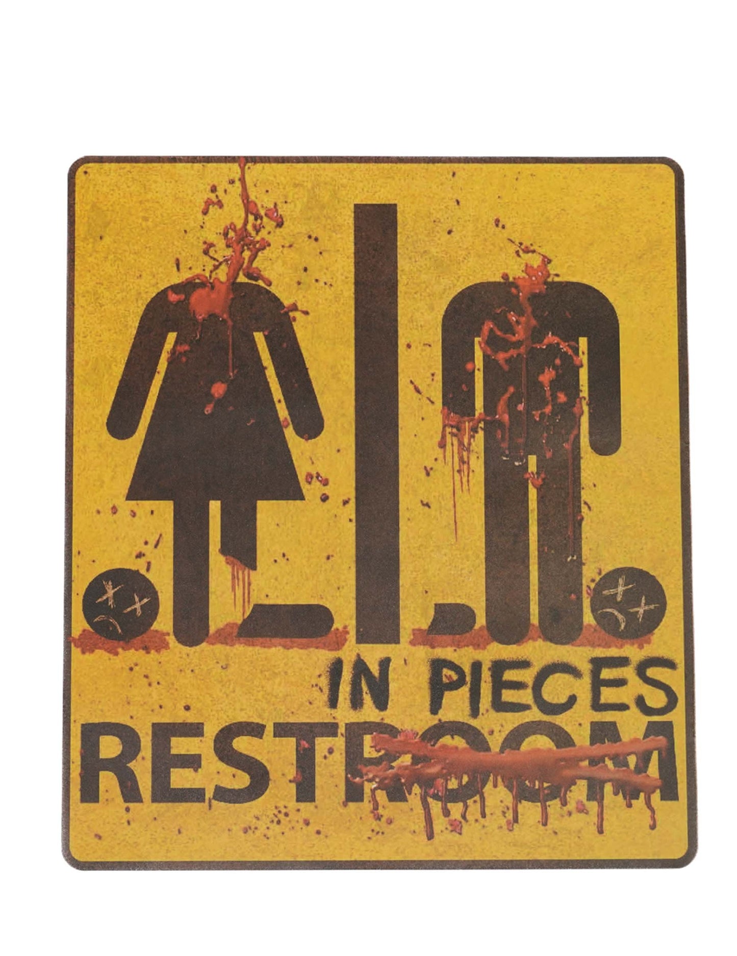 Autocolant Halloween Odihnește-te în bucăți 43cm x 30cm