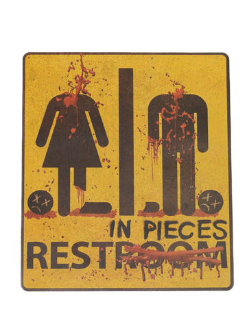 Autocolant Halloween Odihnește-te în bucăți 43cm x 30cm